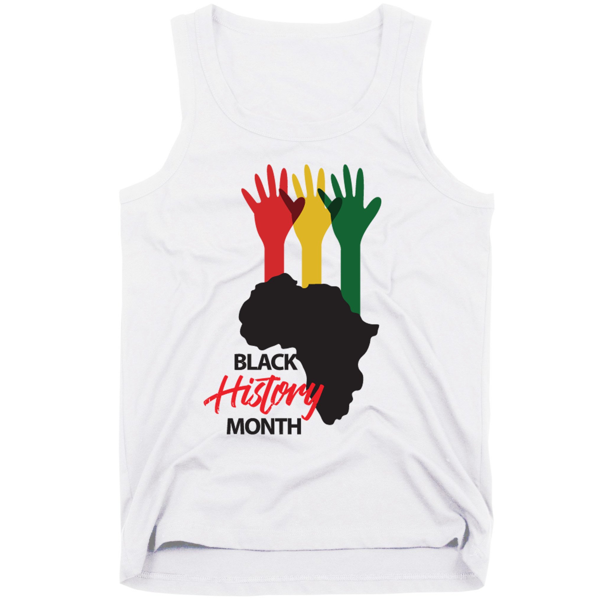 Black History Month Hands Map Tank Top