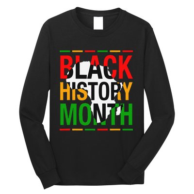 Black History Month African American Melanin Pride Gifts Long Sleeve Shirt