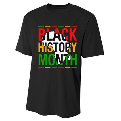 Black History Month African American Melanin Pride Gifts Performance Sprint T-Shirt