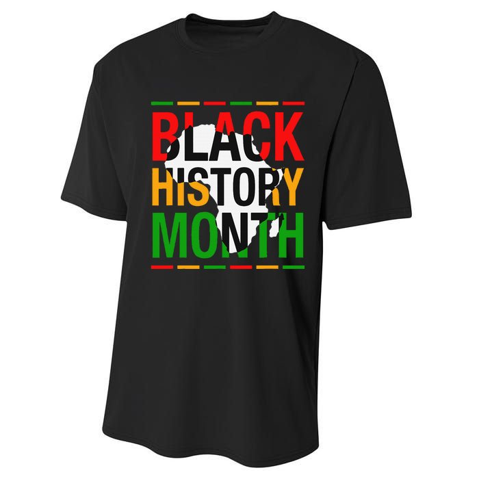 Black History Month African American Melanin Pride Gifts Performance Sprint T-Shirt