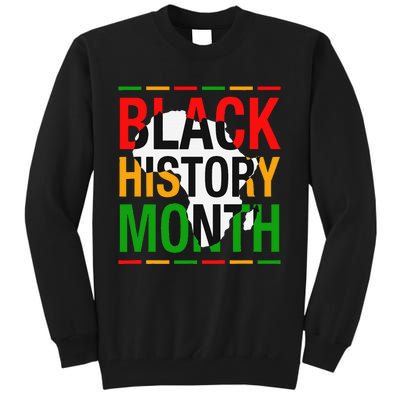 Black History Month African American Melanin Pride Gifts Tall Sweatshirt