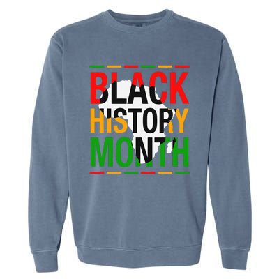 Black History Month African American Melanin Pride Gifts Garment-Dyed Sweatshirt