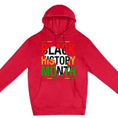 Black History Month African American Melanin Pride Gifts Premium Pullover Hoodie