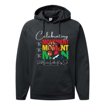 Black History Month Shirts Martin Have Dream Luther King Day Performance Fleece Hoodie