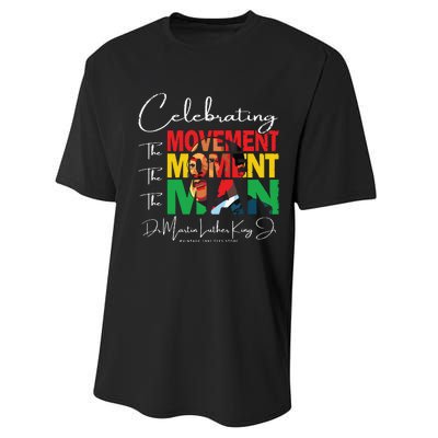 Black History Month Shirts Martin Have Dream Luther King Day Performance Sprint T-Shirt