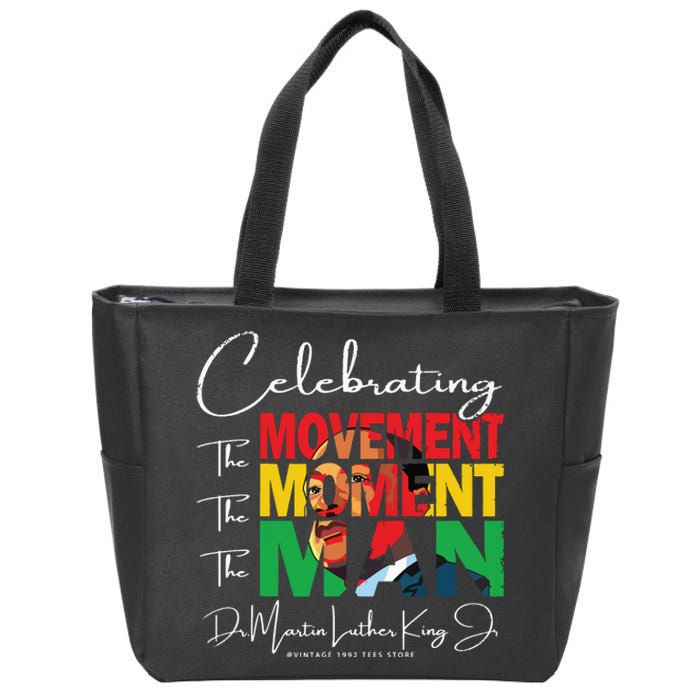 Black History Month Shirts Martin Have Dream Luther King Day Zip Tote Bag