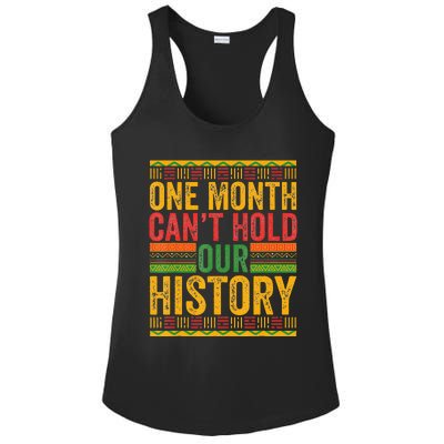 Black History Month One Month can't hold our History Ladies PosiCharge Competitor Racerback Tank