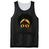 Black History Month My History Is Strong Mesh Reversible Basketball Jersey Tank