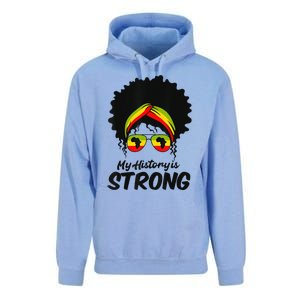 Black History Month My History Is Strong Unisex Surf Hoodie