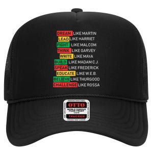 Black History Month African American Country Celebration High Crown Mesh Back Trucker Hat