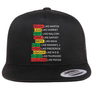 Black History Month African American Country Celebration Flat Bill Trucker Hat