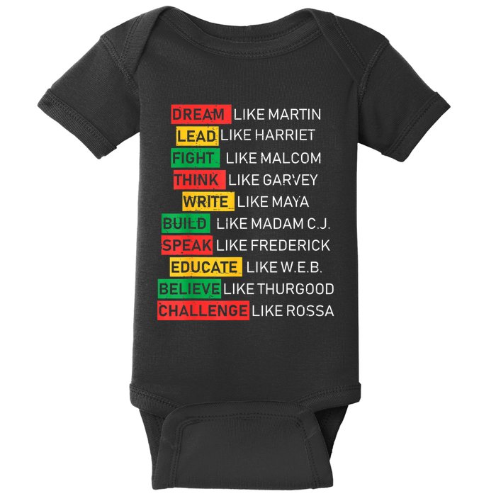 Black History Month African American Country Celebration Baby Bodysuit