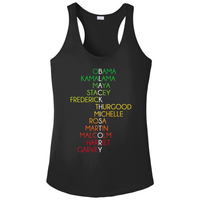 Black History Month Black Pride Ladies PosiCharge Competitor Racerback Tank