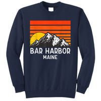 Bar Harbor Maine Usa Retro Vintage Mountain Tall Sweatshirt