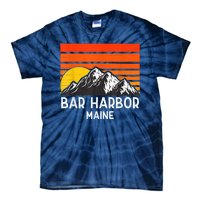 Bar Harbor Maine Usa Retro Vintage Mountain Tie-Dye T-Shirt