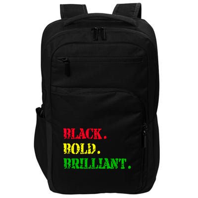 Black History Month Black Bold Brilliant Impact Tech Backpack