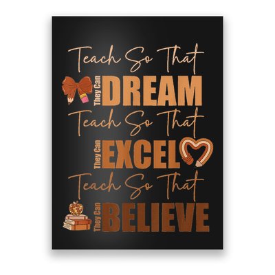 Black History Month Black Leaders African American Pride Poster
