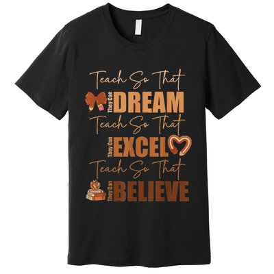 Black History Month Black Leaders African American Pride Premium T-Shirt