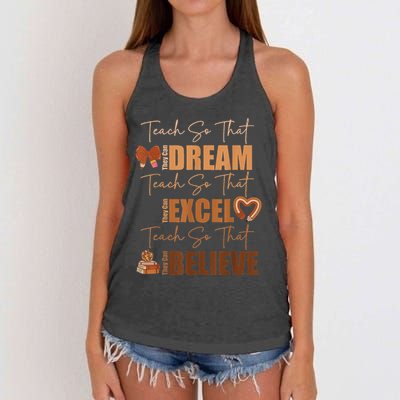 Black History Month Black Leaders African American Pride Women's Knotted Racerback Tank