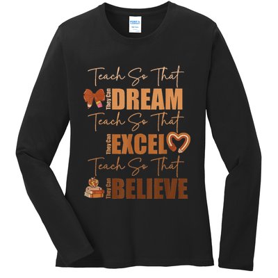 Black History Month Black Leaders African American Pride Ladies Long Sleeve Shirt