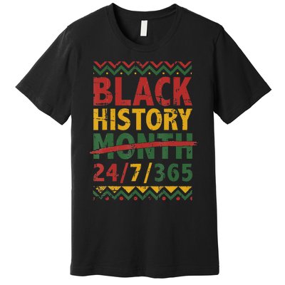 Black history month 247365 with african flag Premium T-Shirt