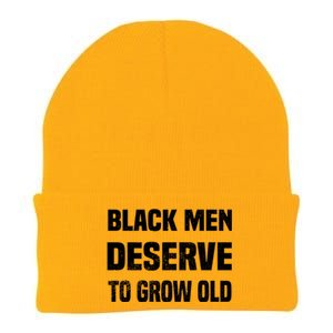 Black History Month Black Deserve To Grow Old Great Gift Knit Cap Winter Beanie