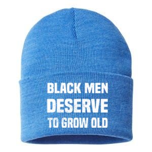 Black History Month Black Deserve To Grow Old Great Gift Sustainable Knit Beanie