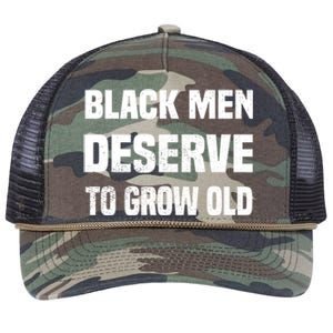 Black History Month Black Deserve To Grow Old Great Gift Retro Rope Trucker Hat Cap