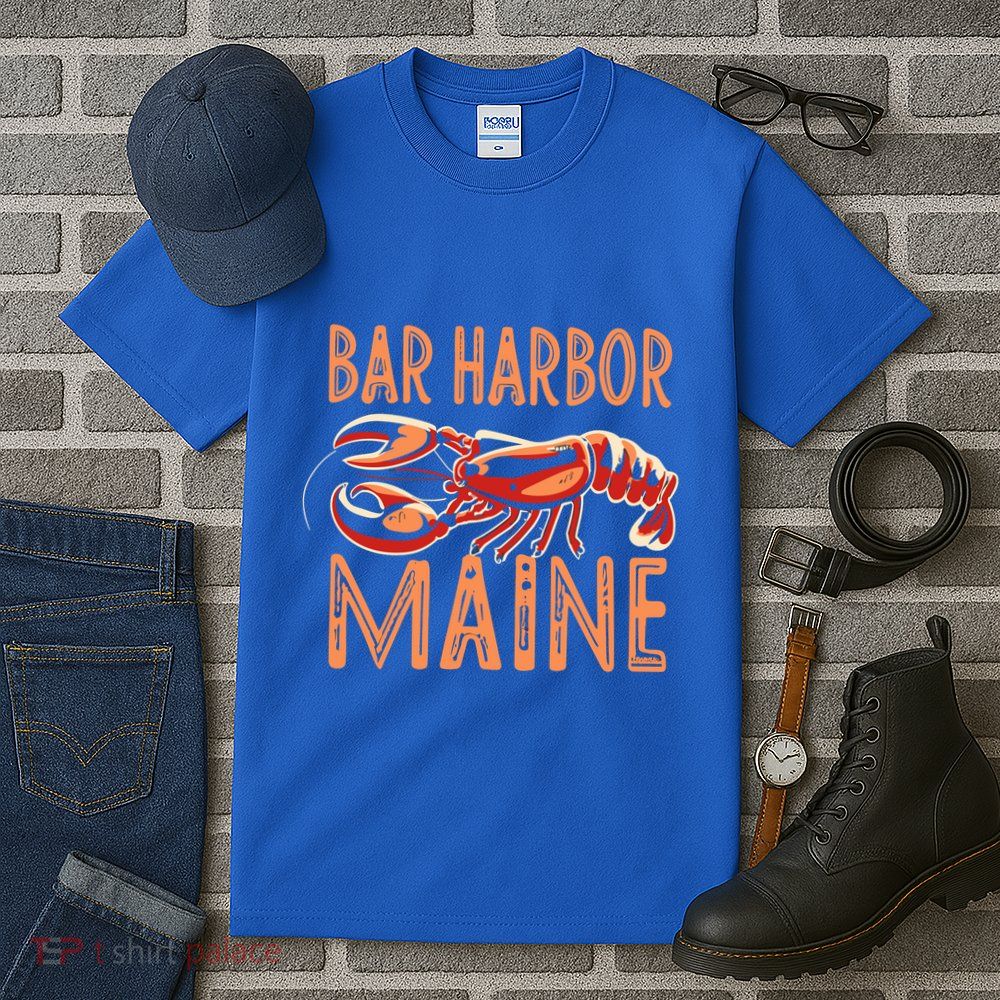Bar Harbor Maine Lobster Travel Acadia Vintage Gift Tall T-Shirt