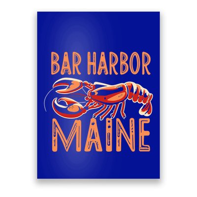 Bar Harbor Maine Lobster Travel Acadia Vintage Gift Poster