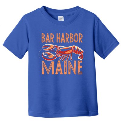 Bar Harbor Maine Lobster Travel Acadia Vintage Gift Toddler T-Shirt