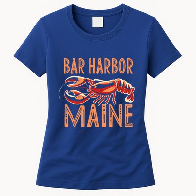 Bar Harbor Maine Lobster Travel Acadia Vintage Gift Womens T-Shirt