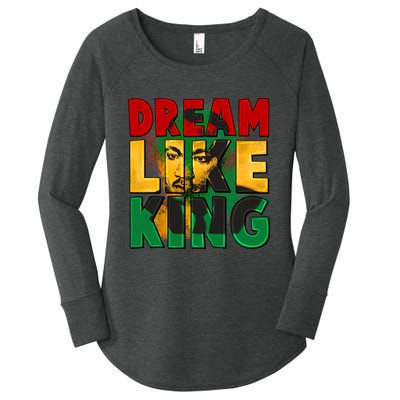 Black History Month Martin Have Dream Luther King Day Gift Women's Perfect Tri Tunic Long Sleeve Shirt