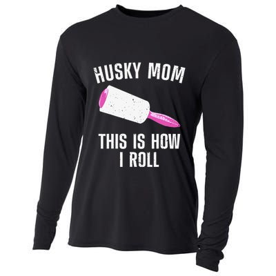 Best Husky Mom For  Alaskan Siberian Huskies Dog Cooling Performance Long Sleeve Crew
