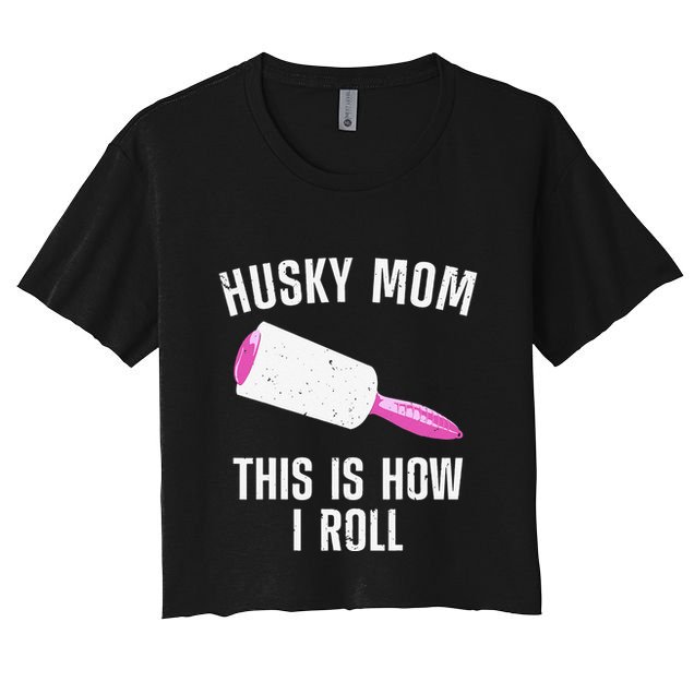 Best Husky Mom For  Alaskan Siberian Huskies Dog Crop Top
