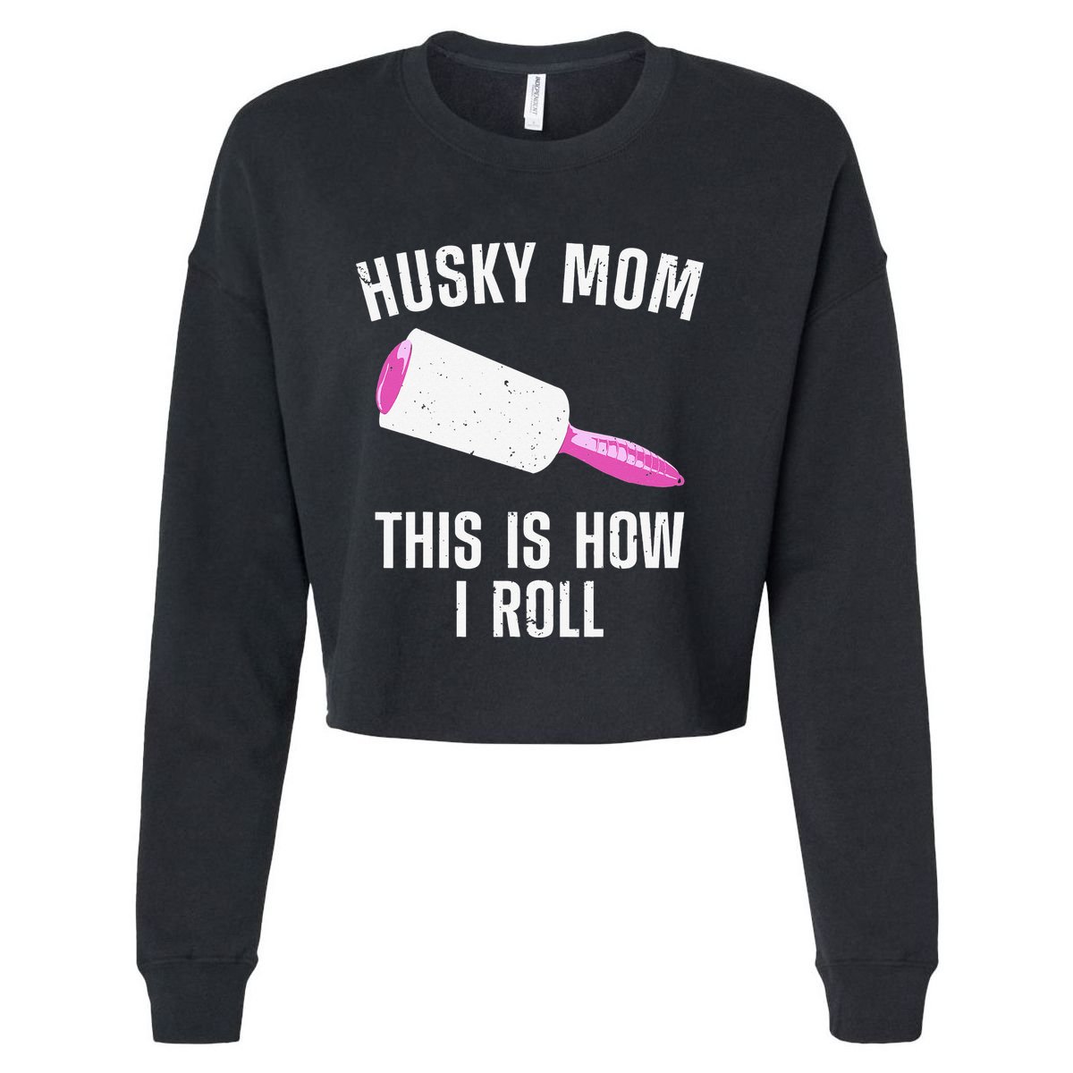 Best Husky Mom For  Alaskan Siberian Huskies Dog Cropped Pullover Crew
