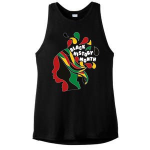 Black History Month Female African Ladies PosiCharge Tri-Blend Wicking Tank