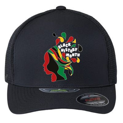 Black History Month Female African Flexfit Unipanel Trucker Cap