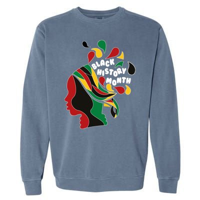 Black History Month Female African Garment-Dyed Sweatshirt