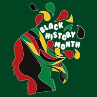 Black History Month Female African Button