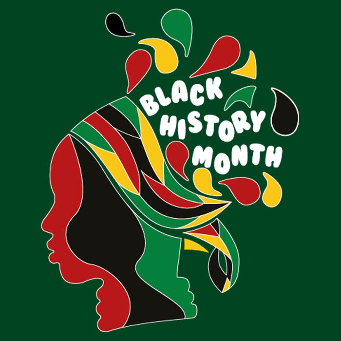 Black History Month Female African Button