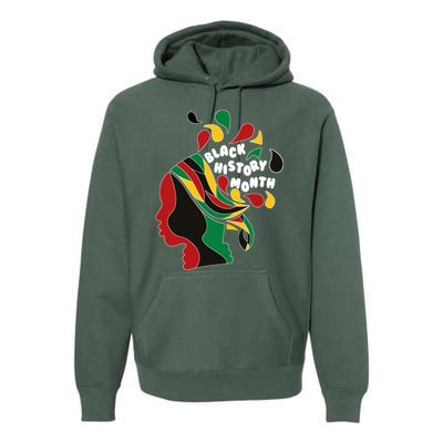 Black History Month Female African Premium Hoodie