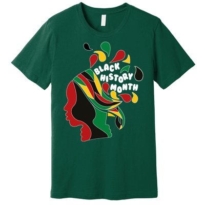 Black History Month Female African Premium T-Shirt