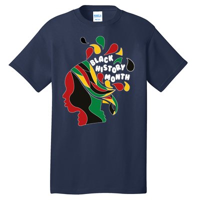 Black History Month Female African Tall T-Shirt