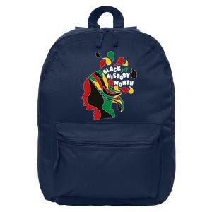 Black History Month Female African 16 in Basic Backpack