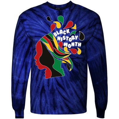 Black History Month Female African Tie-Dye Long Sleeve Shirt