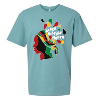 Black History Month Female African Sueded Cloud Jersey T-Shirt