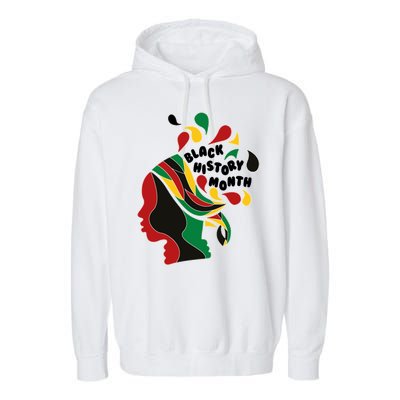 Black History Month Female African Garment-Dyed Fleece Hoodie