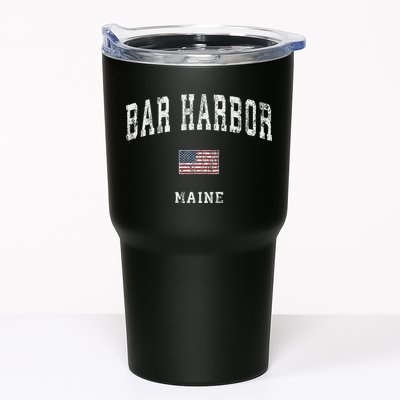 Bar Harbor Maine Me Vintage American Flag Sports Design Tumbler