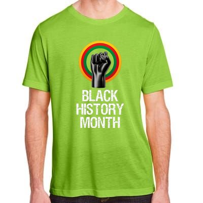 Black History Month African American Black Fist February Adult ChromaSoft Performance T-Shirt